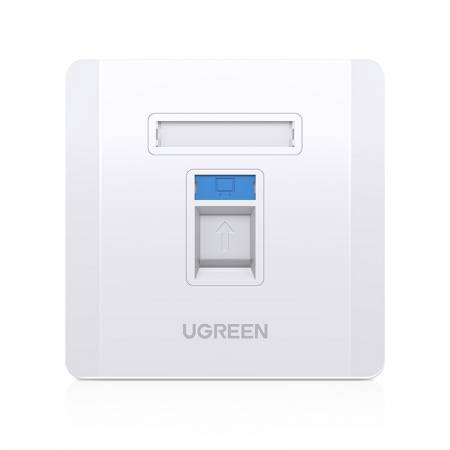 绿联86型网线面板插座盒rj45光纤盒