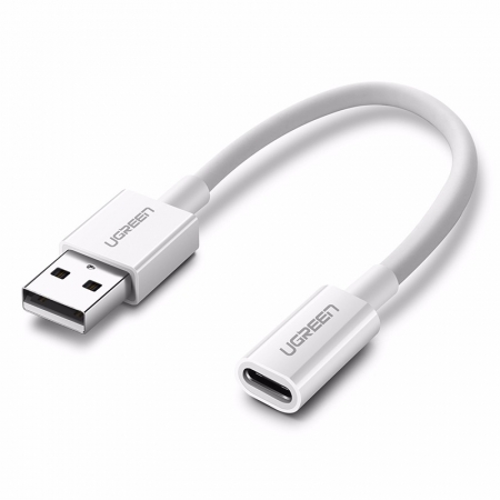 绿联type-c转接线，usb公转type-c母数据线