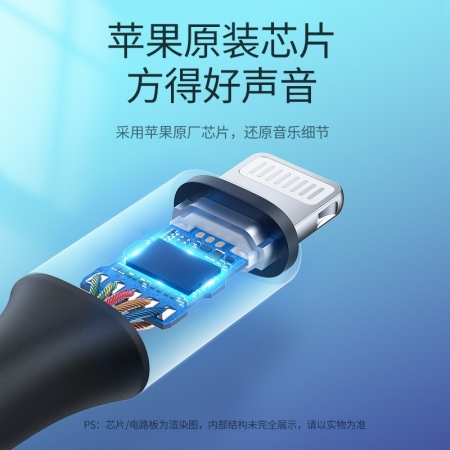 绿联lightning转3.5mm苹果音频转接线